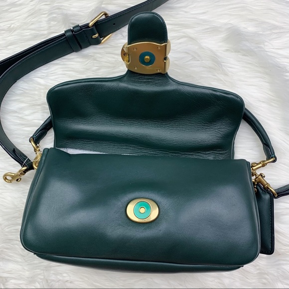 Coach Pillow Tabby Shoulder Bag 26 Amazon Green NEW - Picture 4 of 12